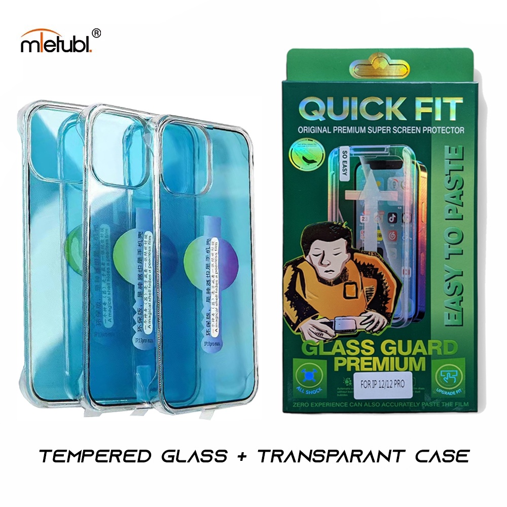 Tempered Glass AUTO FIT GLASS FILM Tempered Glass Hardcase Clear Iphone Series