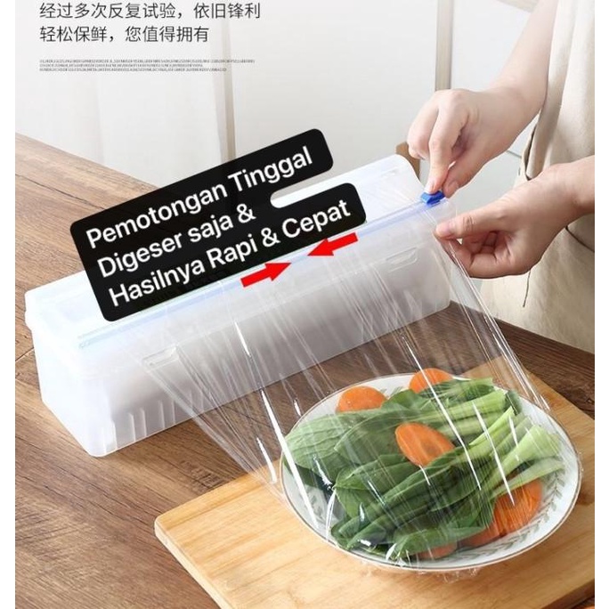 

Dispenser Pemotong Plastik Wrap Model Simple Foil Cutter Box Plastik