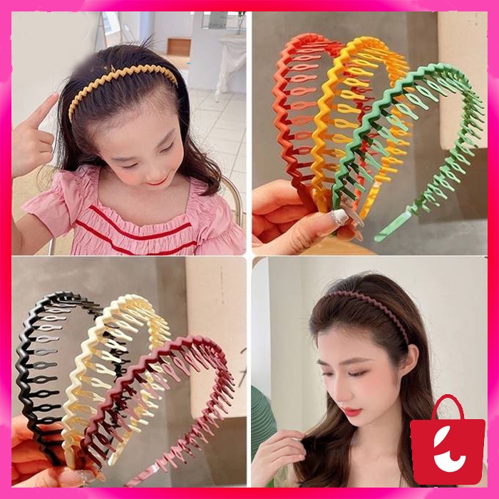 ✅ Bisa COD Bando Wanita Korea Sirkam Bentuk Gelombang Zigzag Bando Wanita Fashion Korea