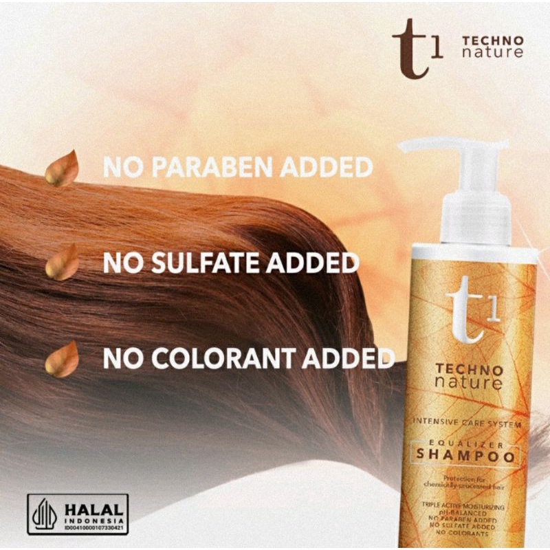 Makarizo T1 Techno Nature Equalizer Shampo 180 ml / Shampo non SLS original