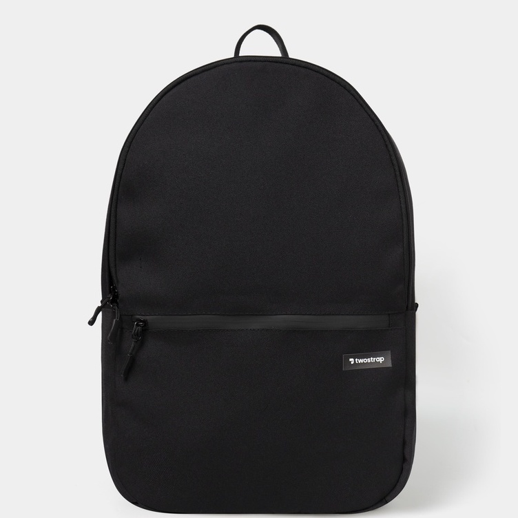 TWOSTRAP Tas Ransel Water Resistant Laptop 15.6 Inch Keperluan Backpack Sekolah dan Kuliah Wanita Pria Vecta 2.0-JetBlack