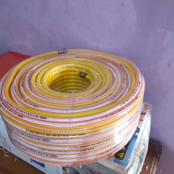 Selang Kompresor Angin 100 Meter Kairos Spray Hose 3 Ply Kuning