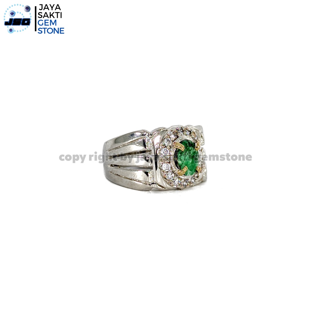 Natural Batu Permata Emerald Berly Zamrud Colombia Ce Minor EBZC16