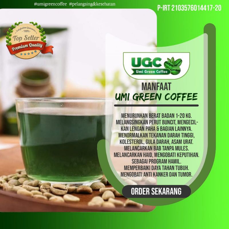 

UMI GREEN COFFEE ORIGINAL 100% KEMASAN250g