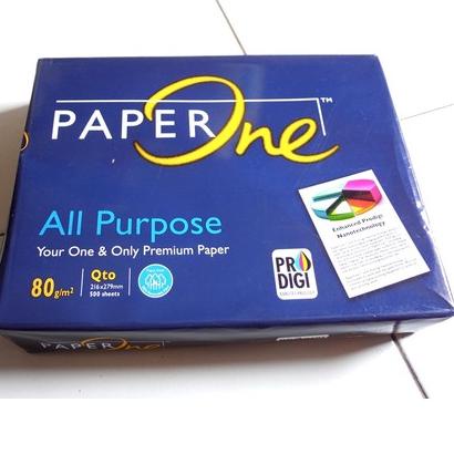 

Diskon✔️KERTAS HVS PAPER ONE 80GR A4 F4 FOLIO QUARTO / KERTAS FOTOCOY / KERTAS PRINT / 80 A4 F4|KD5