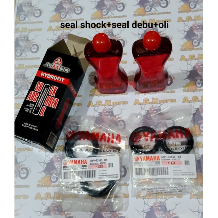 SEAL SHOCK DEPAN 1SET YAMAHA VIXION NEW/VIXION OLD/SCORPIO Z /R15 V1/V2SEAL merk YAMAHA