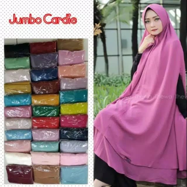 Khimar Cardigan Ceruti Babydoll Premium Import Jumbo Hijab Syari
