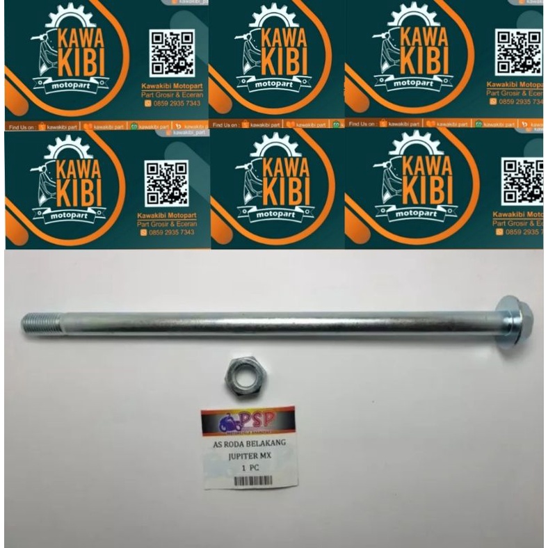 AS RODA BELAKANG JUPITER MX - AS TROMOL FORK BELAKANG JUPITER MX OLD + MUR