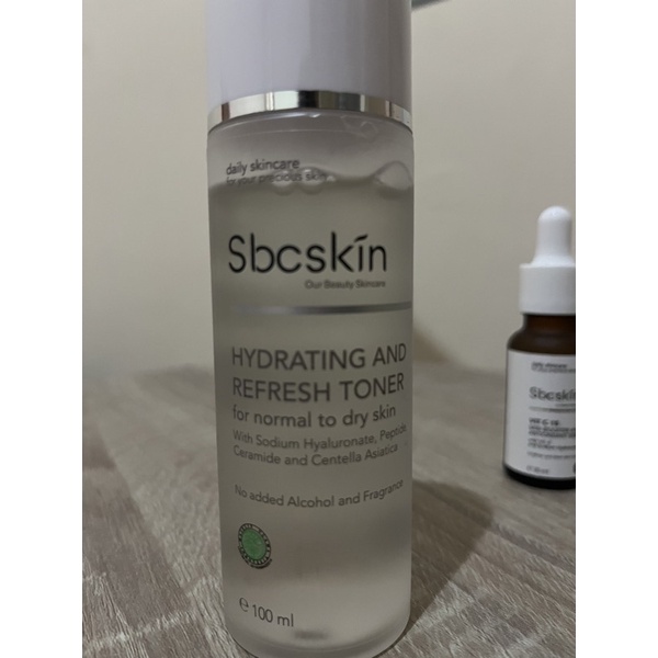 SBCSKIN TONER HYDRATING and REFRESH TONER PRELOVED