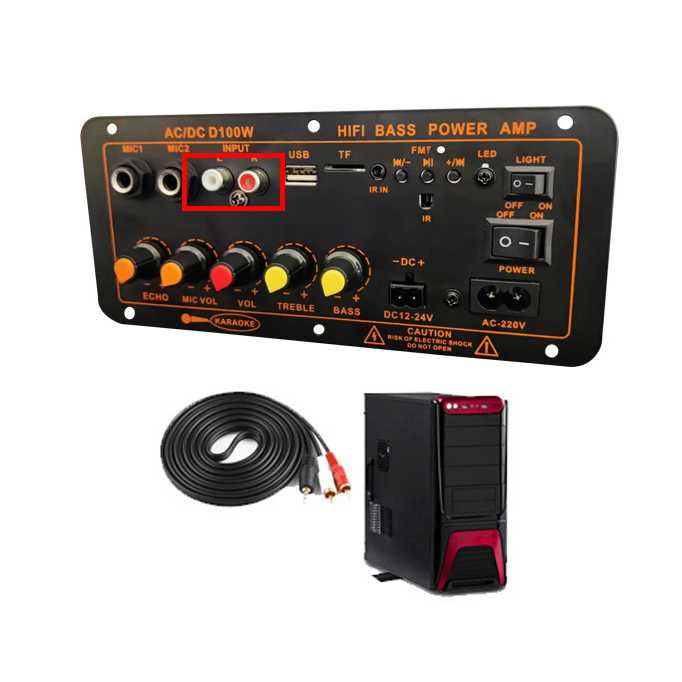 Kejian Amplifier Board Audio Bluetooth USB FM Radio TF DIY 100W D100W ( Al-Yusi )