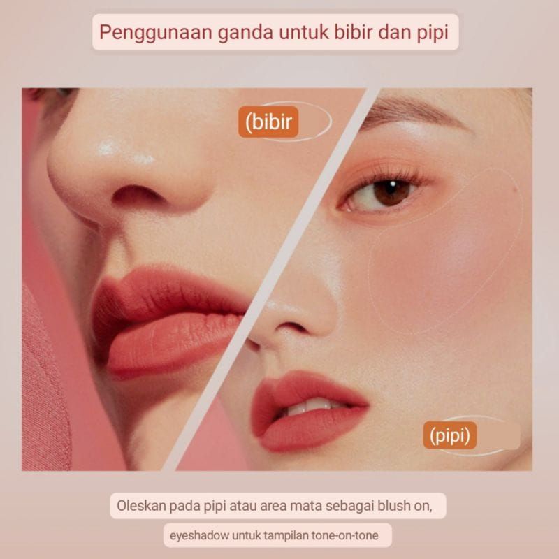 Medan Termurah Longstay Lip Clay Velvet Matte Lipstik High Pigmented Lip Mud And Cheek Moisturizing  YZS