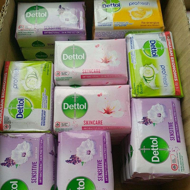 Dettol batang/sabun mandi dettol isi 5/dettol 100 g