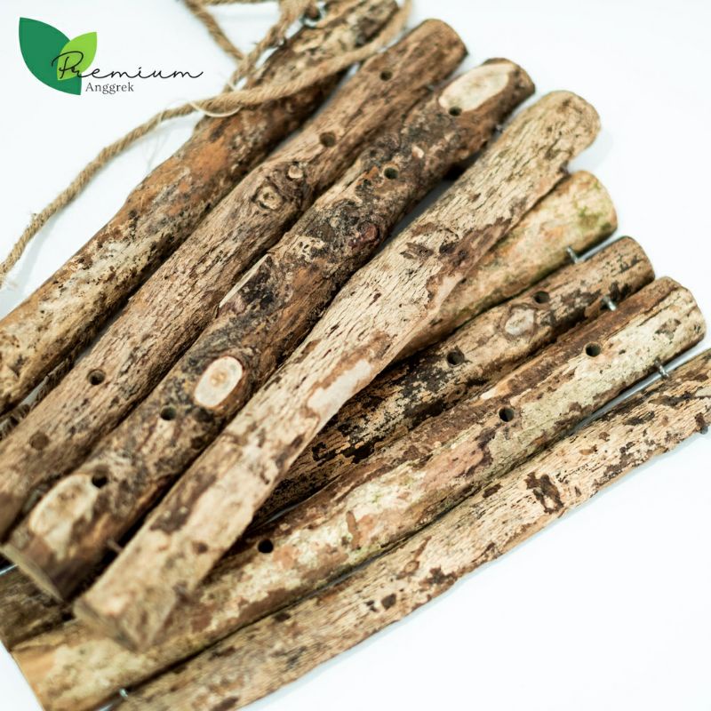 pot anggrek kayu kopi tempel hoeizontal