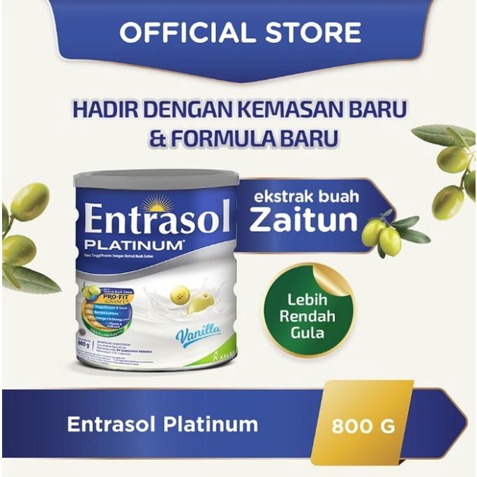 

[ COD ] SUSU ENTRASOL PLATINUM 800gr Kemasan Baru