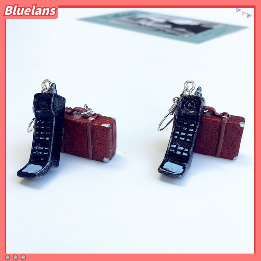 Anting Kait Gantung Wanita Desain Phonograph Radio Gaya Vintage Untuk Hadiah