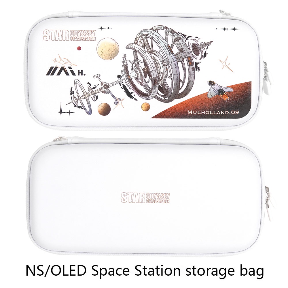 Hard Case Pelindung Penyimpanan Kartu OLED Tema Space Station Untuk Nintendo Switch