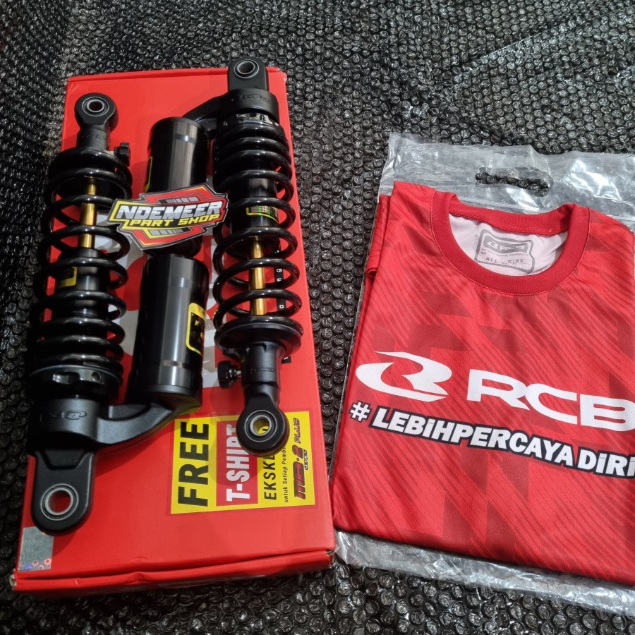 Shock Belakang Tiger RCB MB2 Plus Series 320mm Hitam As Gold Original