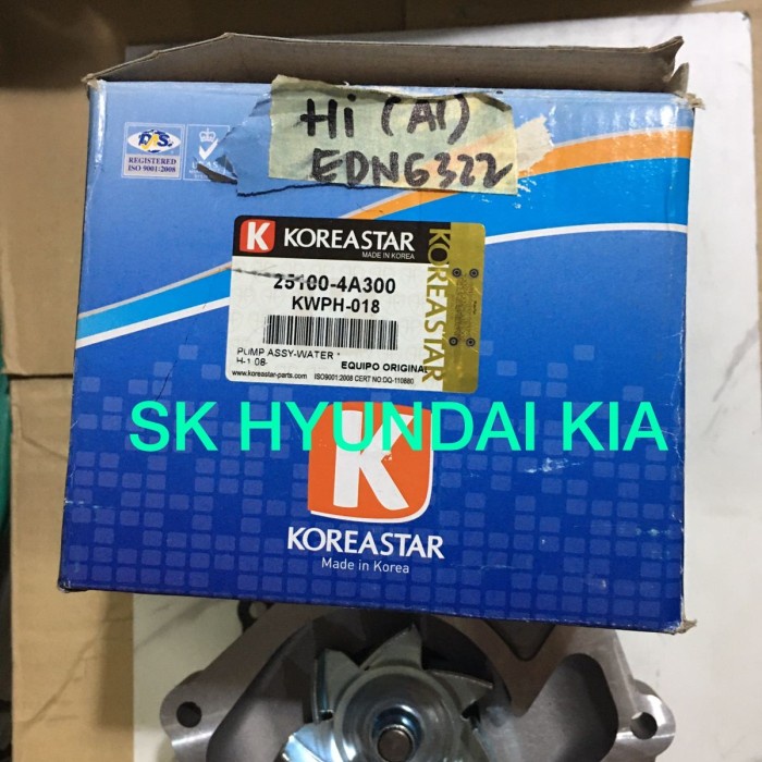 WATER PUMP HYUNDAI H1 DIESEL TIPE A1 .