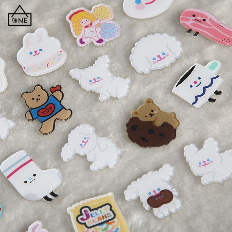 COD❤️Korean Style Pin Brooch Bros Cute Aesthetic Karakter Akrilik-A.one