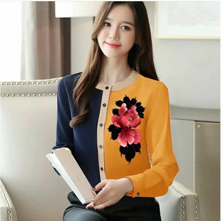 FWG - BLOUSE LOVAI TOP / ATASAN WANITA / BAJU BLUS WANITA KOREA / BLOUSE / BAJU WANITA TERBARU