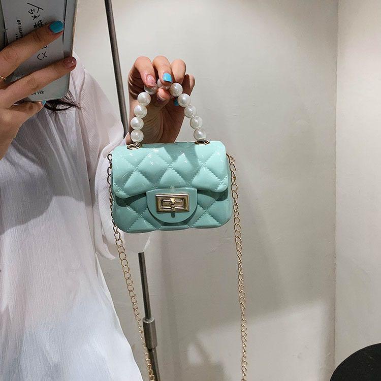 Tas selempang mini Handbag Tas Wanita Jelly Mini Mutiara Gaya Fashion Korea