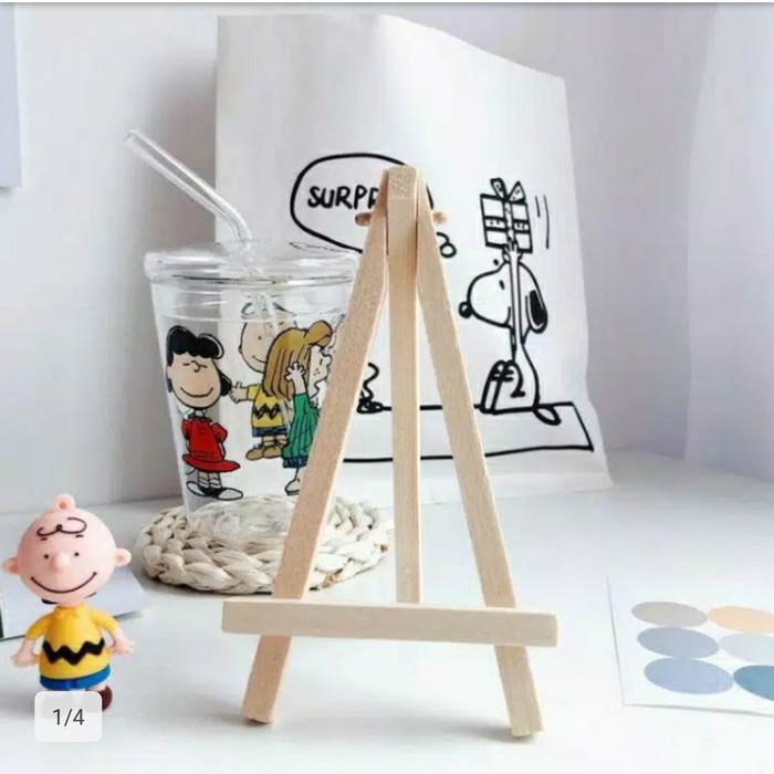 

Berkualitas Standing Easel Mini Dudukan Kanvas Min Tripod Hp Kayu Wooden Tripod Trendi