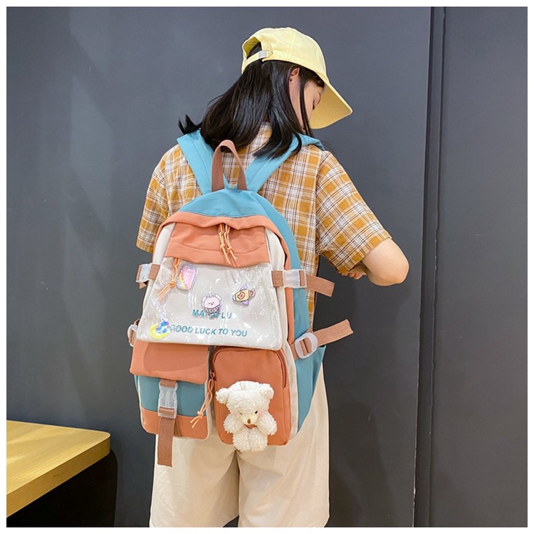 **STOCK HABIS** Tas Ransel Korea Tas Murah Backpack Wanita Tas Ransel Sekolah Tas Punggung Wanita TF7858