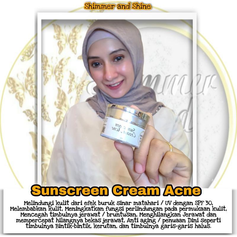 suncrean cream ACNE SHIMMER AND SHINE