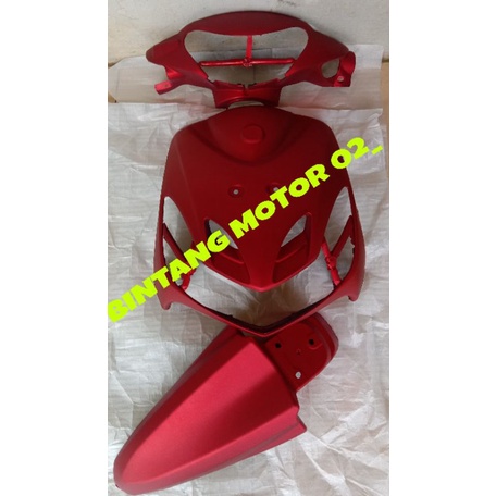 cover body paketan Yamaha Mio smile merah doff satuan atau paketan Mio smile doff