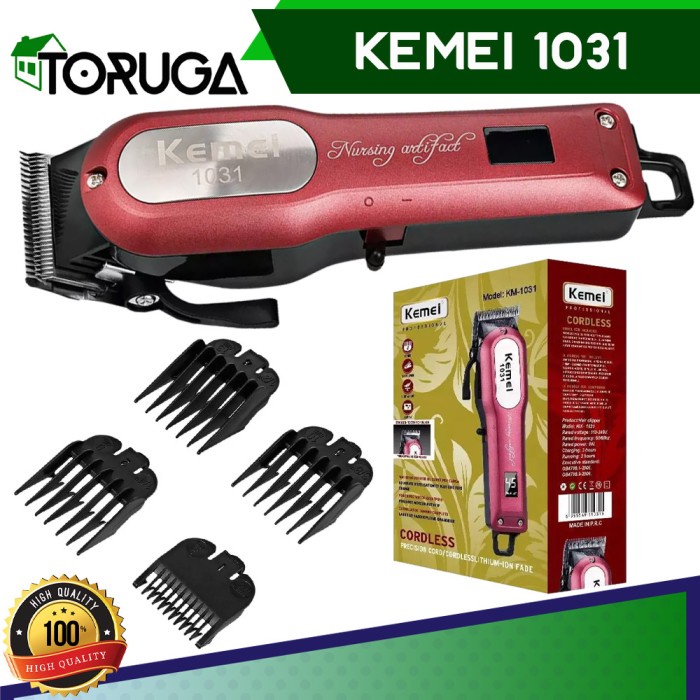 Alat Mesin Cukur Rambut Kemei KM-1031 Clipper Rechargeable Lithium