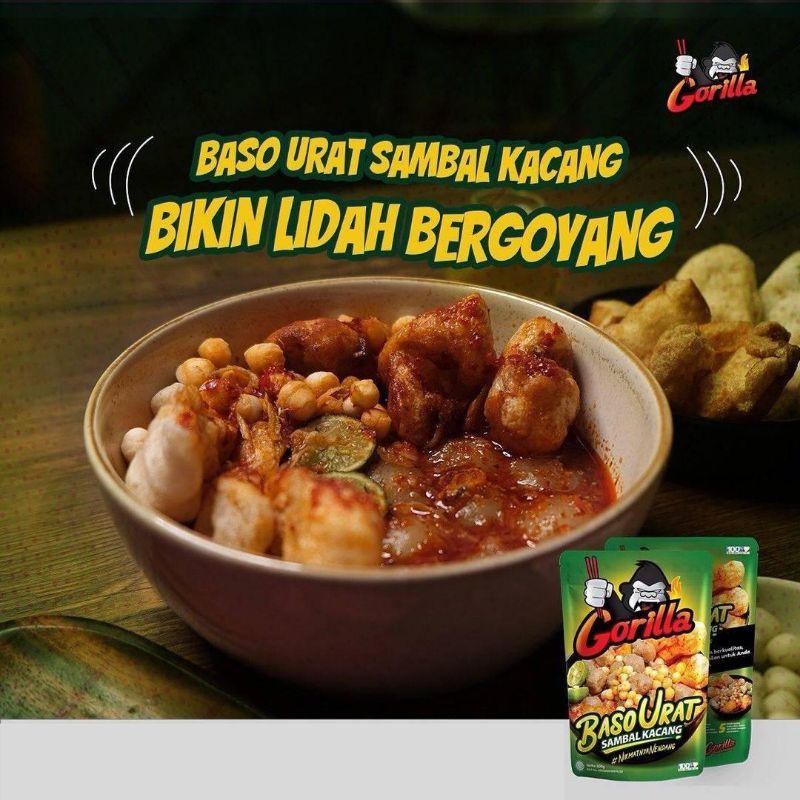 

gorilla bakso urat sambal kacang