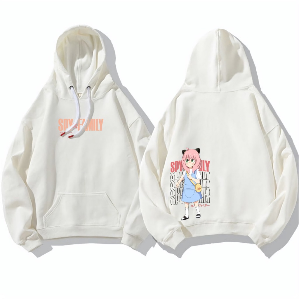Anya Anime Spy X Family Hoodie Kawaii Kartun Pria/Wanita Kaus Atasan Harajuku Uniseks Pasangan Hoodie Plus Fashion Streetwear