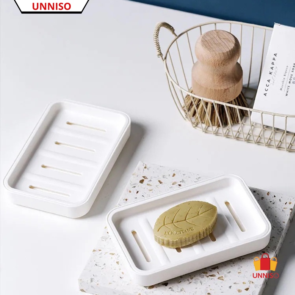 UNNISO - Kotak Sabun Nordic Style Double Layer