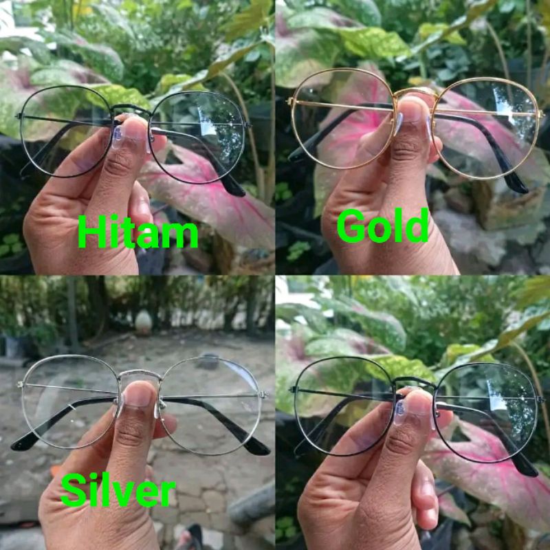 kacamata oval/ kacamata fashion Wanita / pria