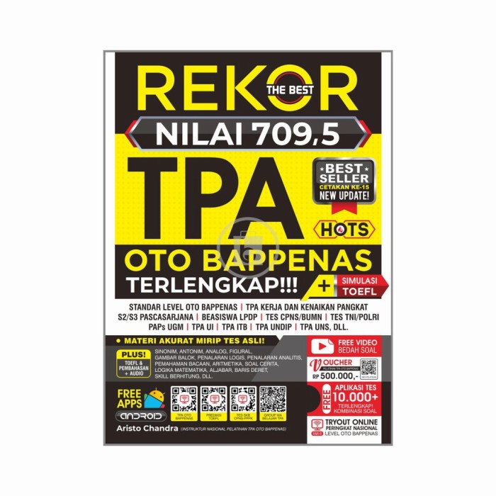 

✨COD✨ BUKU REKOR NILAI 709,5 TPA OTO BAPPENAS