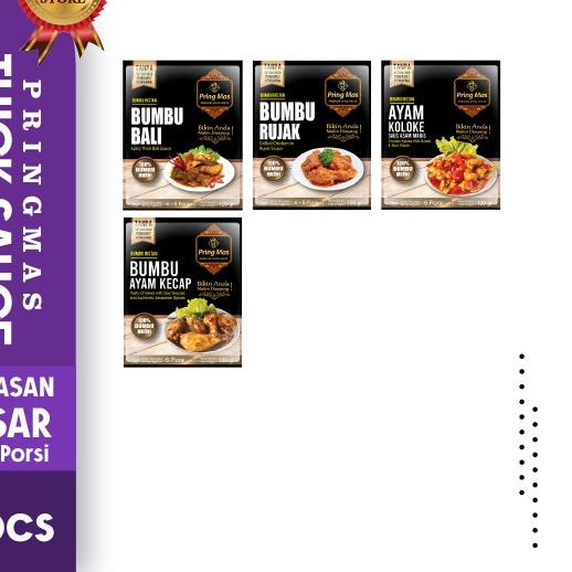 

✨ Bumbu PringMas Kategori Thick Sauce Dishes (6-8 porsi) / Bumbu Masak Instan 