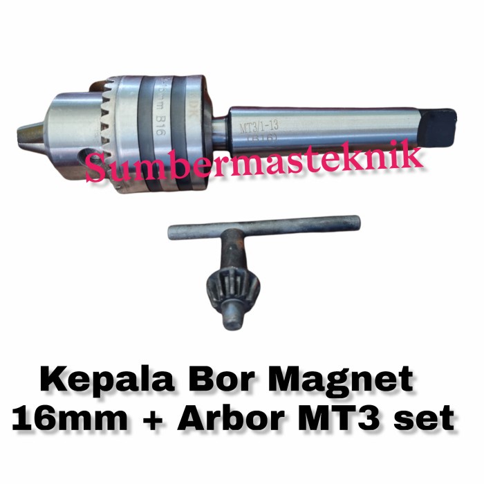 arbor set chuck bor 16mm untuk bor magnet
