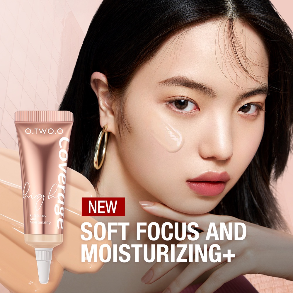 O.TWO.O Liquid Concealer Invisible Pores Liquid Concealer Flawless Makeup High Full Coverage Long Lasting