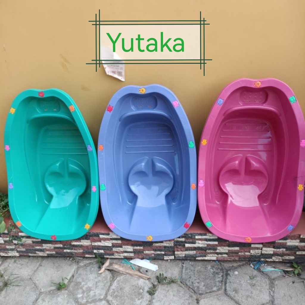 SUNLIFE Bak Mandi Bayi /Baki Bayi Plastik oval warna cerah