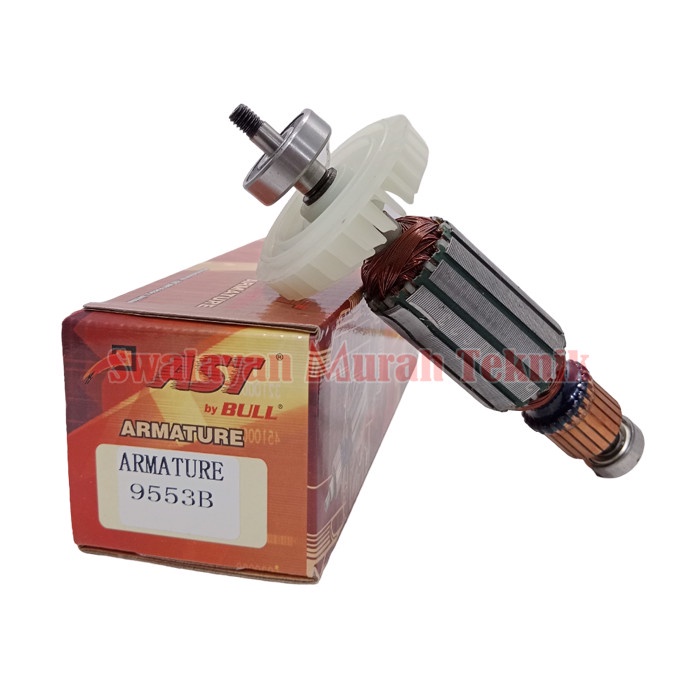 AST Armature Angker Rotor Gerinda 9553B MOD. Makita 9553 B Kipas Putih