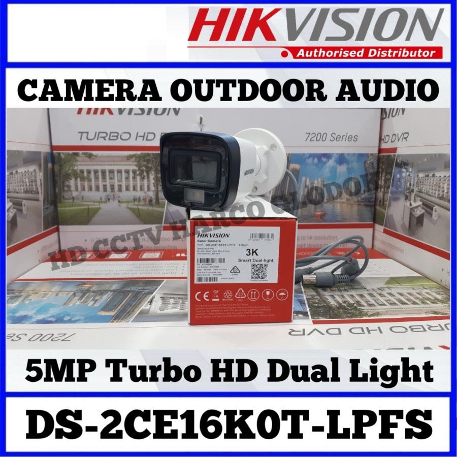 PAKET CCTV HIKVISION 5MP AUDIO DVR 8 CHANNEL 4 KAMERA HDD 2TB SIAP PASANG