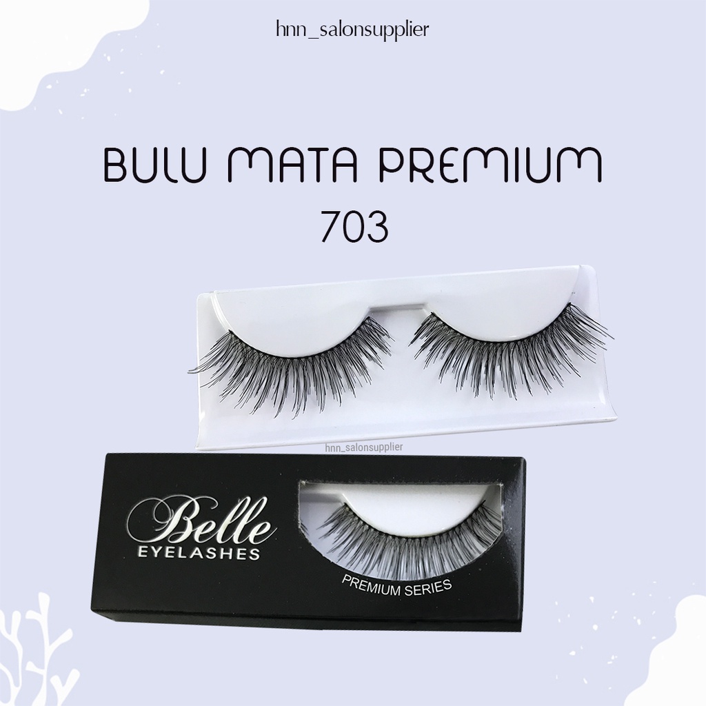 703 Bulu Mata Palsu Handmade Fake Eyelash Eye Lashes Lash Artifivial Belle Eyelashes