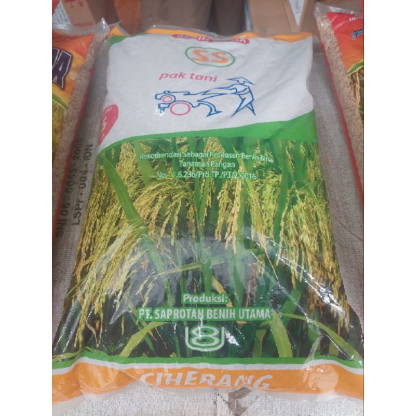 Benih Padi Ciherang Pak Tani Bersertifikat 5kg