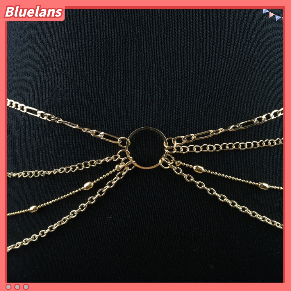 Bluelans Sexy Multilayer Belly Waist Necklace Body Chain Summer Beach Bikini Jewelry