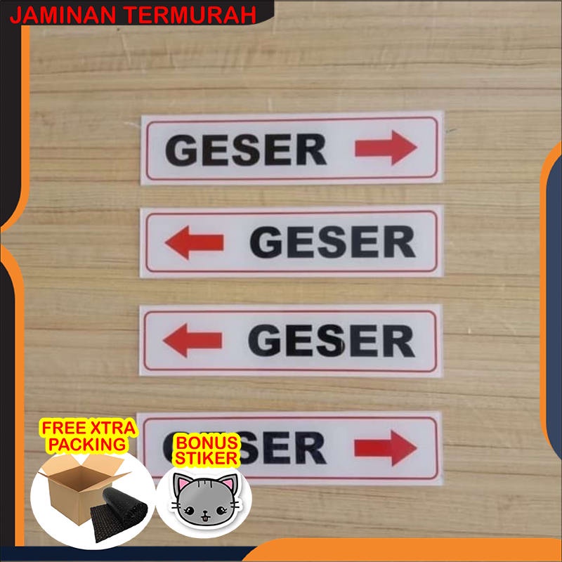 

Terlaris SIGN AKRILIK GESER KANAN ATAU KIRI UK 4.5 X19.5CM K3 RAMBU SAFETY Elegan