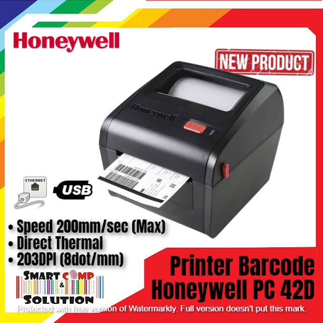 Printer Barcode Honeywell PC-42D Label Stiker USB LAN - PC42D / PC 42D