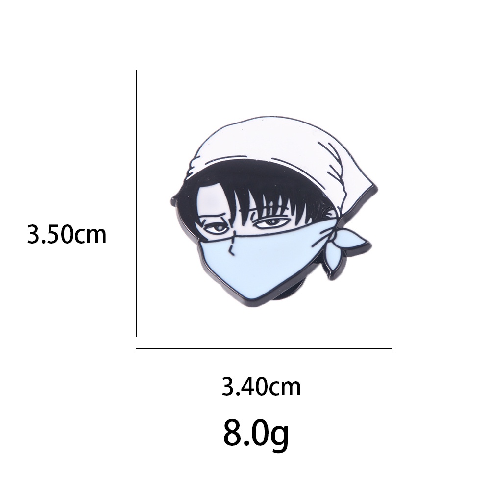 Bros Pin Enamel Karakter Kartun Anime Attack on Titan Ackerman Untuk Fans