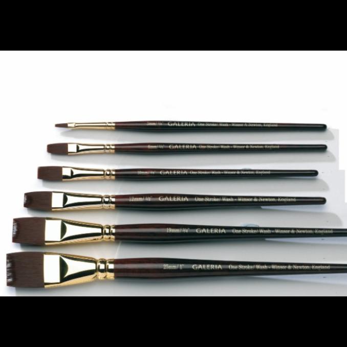 

Kuas Galeria Brush One Stroke / Wash Brush 3mm/6mm/10mm/12mm/19mm/25mm Non COD