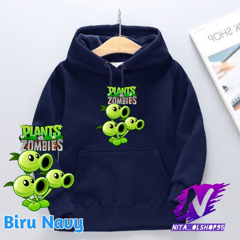 hoodie anak plants vs zombie game sweater anak hoodie