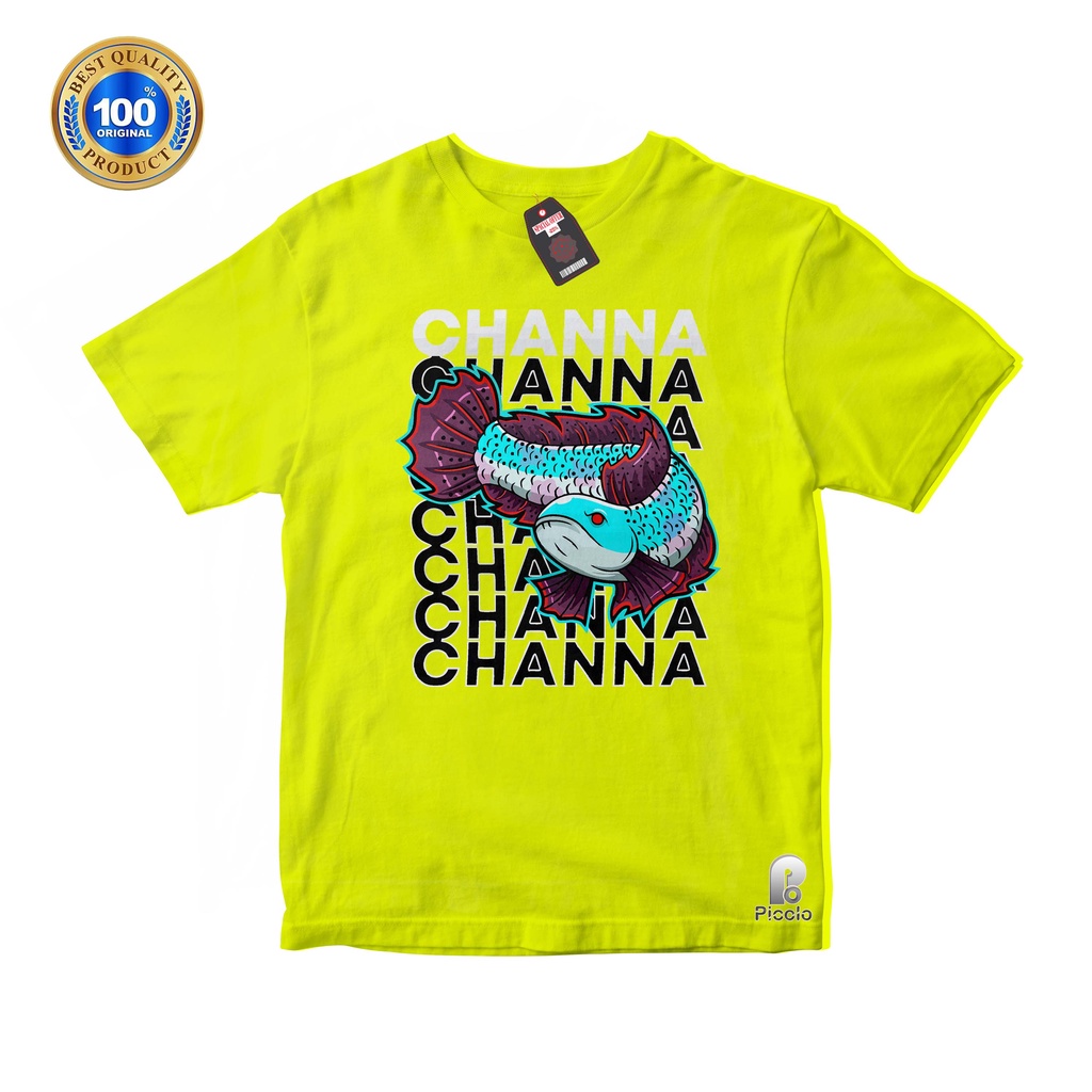 KAOS ANAK MOTIF IKAN CHANA Bahan Cottun